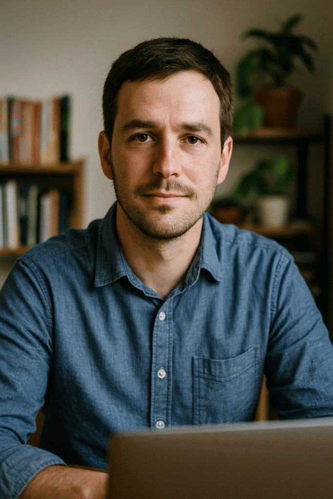 Michael Grant, laptop and productivity tech expert at NextWebSolution.shop, in a natural portrait.